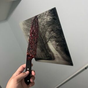 Grimy Kitchen knife, Perfect prop for movies, Cotumes, and more